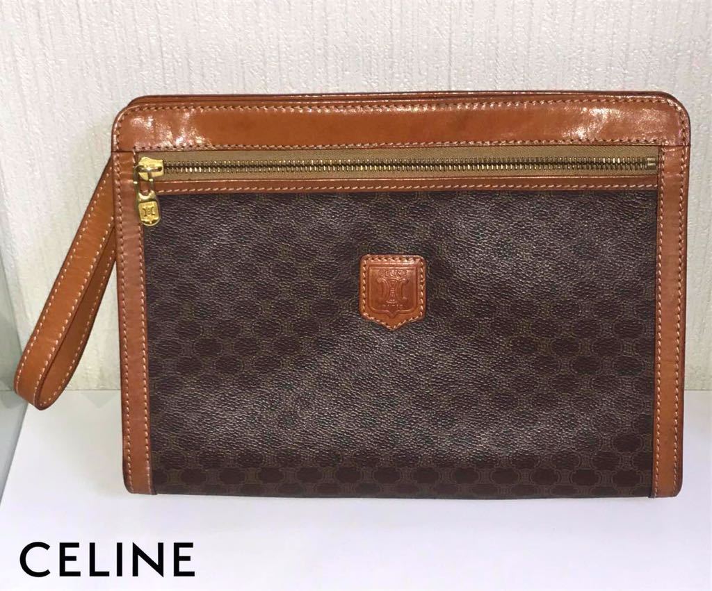 ヤフオク! - CELINE 【美品】セリーヌ セカンドバッグ マカダ