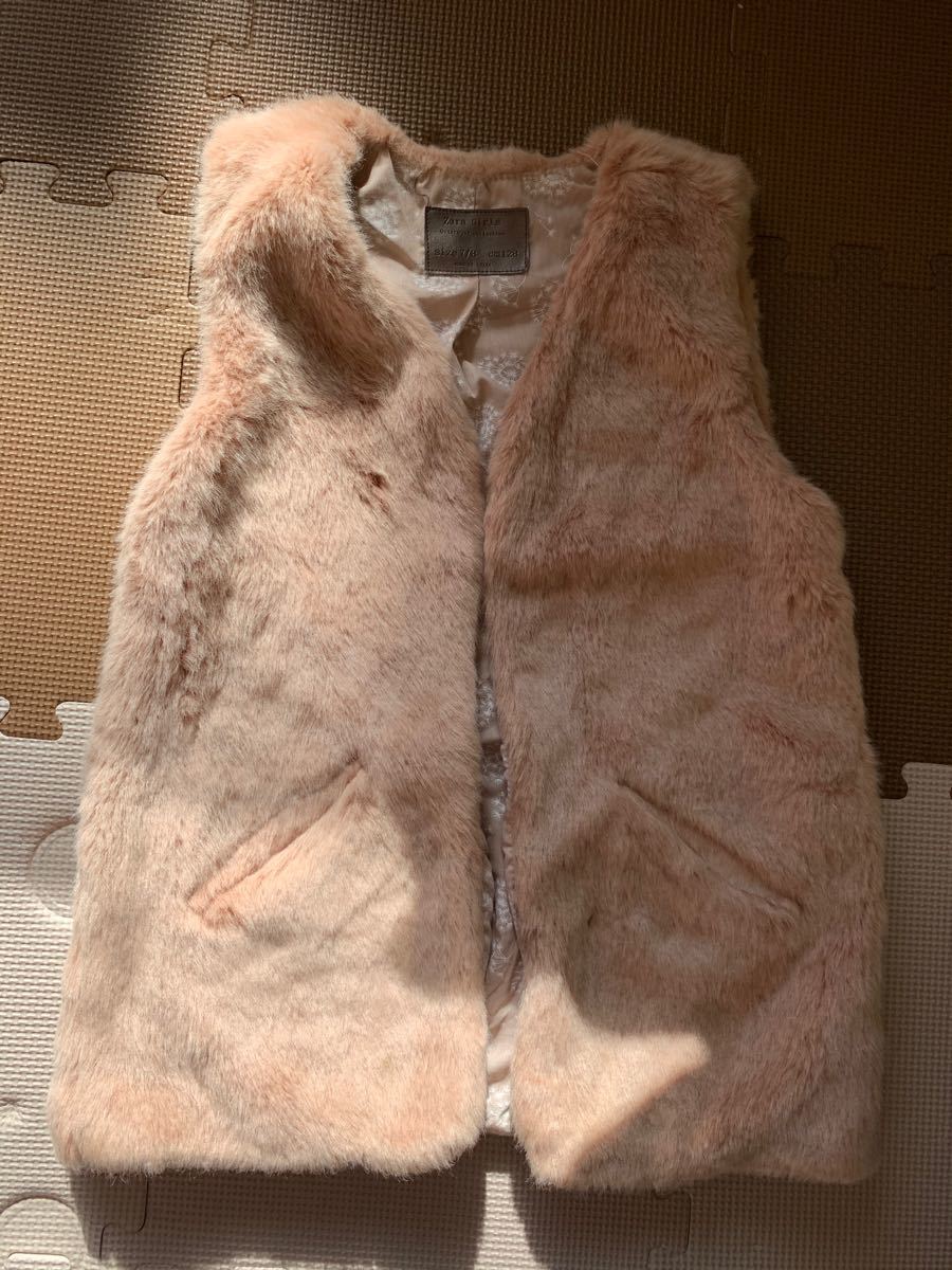 Paypayフリマ Zara Girls 128cm ファーベスト ボアベスト Paypayフリマ Zara Girls 128cm ファーベスト ボアベスト