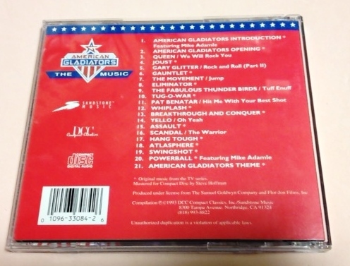 American Gladiators The Music サウンドトラック US盤/Bill Conti,Dan Milner And The Steele Penny Band,Queen等_画像2