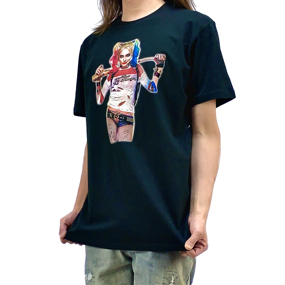 新品 ハーレイクイン スーサイドスクワッド ヒロイン DCコミックス Tシャツ S M L XL ビッグ オーバー サイズ XXL~5XL ロンT パーカー 対応