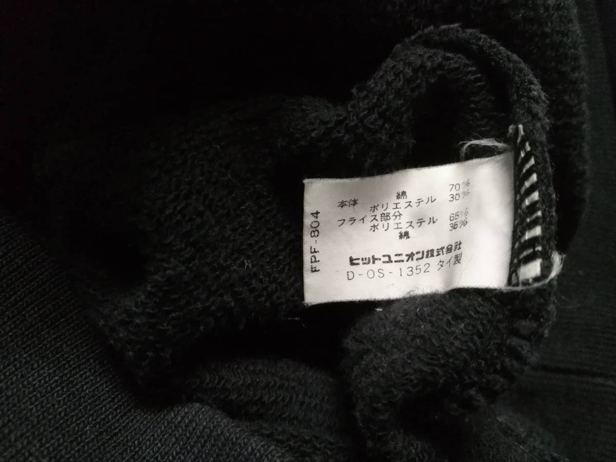 FRED PERRY フレッドペリー デカロゴ 金刺繍 L 黒 ブラック スウェット タイ製 メンズ FREDPERRY トレーナー スウエット トップス イギリス
