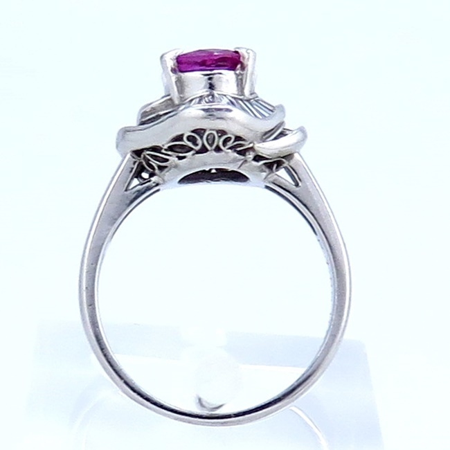 Pt900 リング 9月誕生日 13号 10002902 e8290 ダイヤ0.88ct ピンク