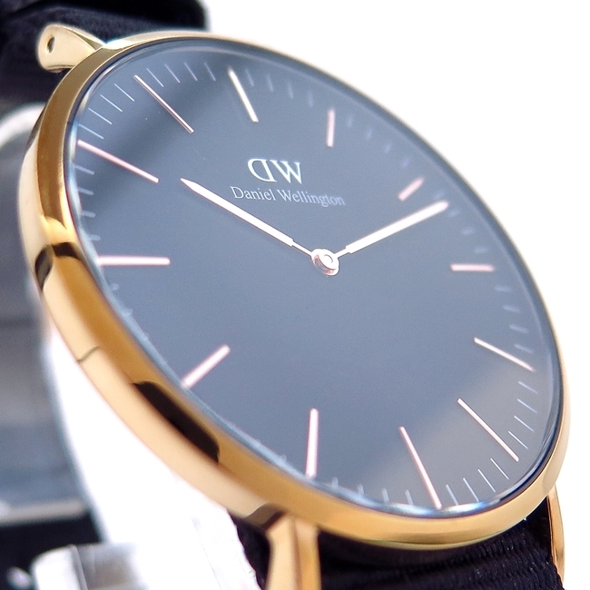 【DanielWellington/ダニエルウェリントン】B40R22 CLASSIC クラシック 点検済 黒文字盤 腕時計 メンズ 人気 おしゃれ【中古】/10021928_画像3