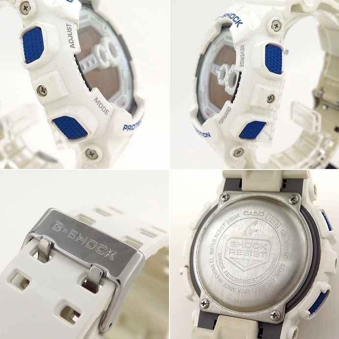 【CASIO/カシオ】G-SHOCK GD-100SC-7 クレイジーカラーズ ホワイト メンズ 腕時計 人気 おしゃれ【中古】/10022332_画像5