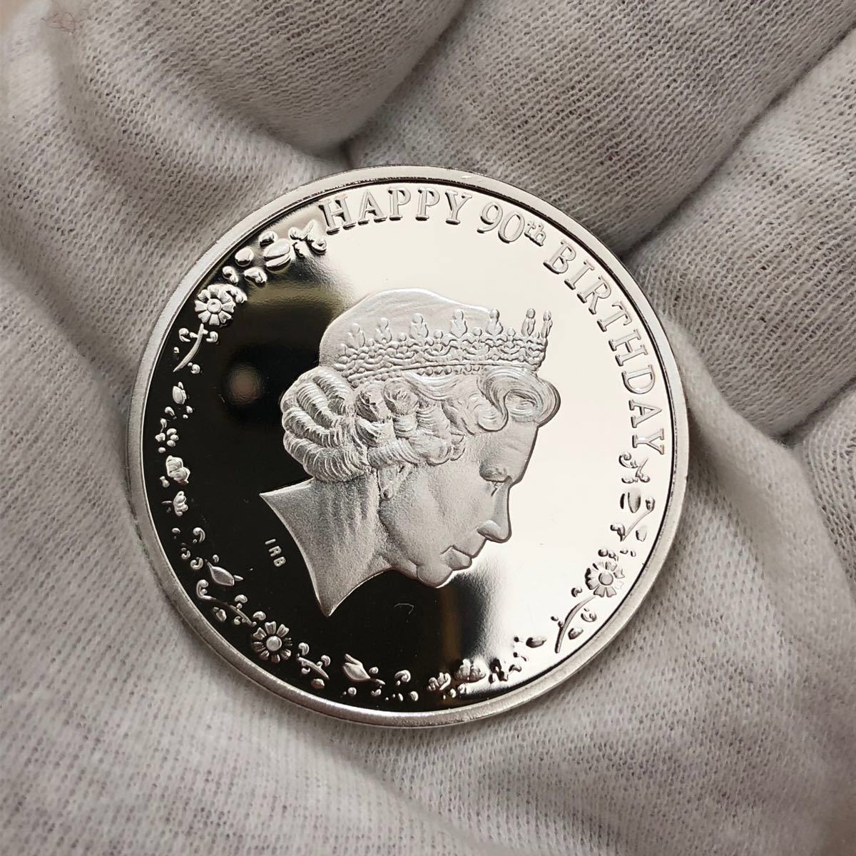 カナダ コレクションコイン エリザベス女王誕生90周年 記念メダル 銀メッキ｜PayPayフリマ
