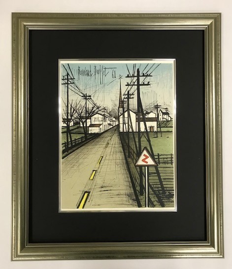 【特価】　≪　　ベルナール 　ビュッフェ　　≫　　オリジナル リトグラフ【石版画】　　LE ROUTE　　1962年　　BERNARD　 BUFFET