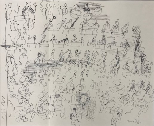 【特価】　≪　　ラウル 　デュフィ 　　≫　　リトグラフ【石版画】　　DESSIN　　1965年　　RAOUL　 DUFY