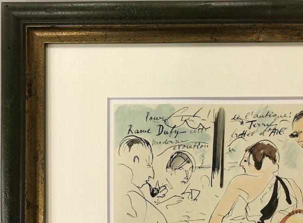 【特価】　≪　　アンドレ デュノワイエ ド スゴンザック 　　≫　　リトグラフ【石版画】 　EDEN ROC　　1965年　　HOMMAGE A RAOUL DUFY