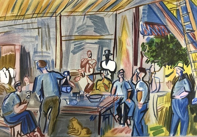 【特価】　≪　　ラウル 　デュフィ 　　≫　　リトグラフ【石版画】　　LES MOISSONNEURS　　1965年　　RAOUL　 DUFY_画像4