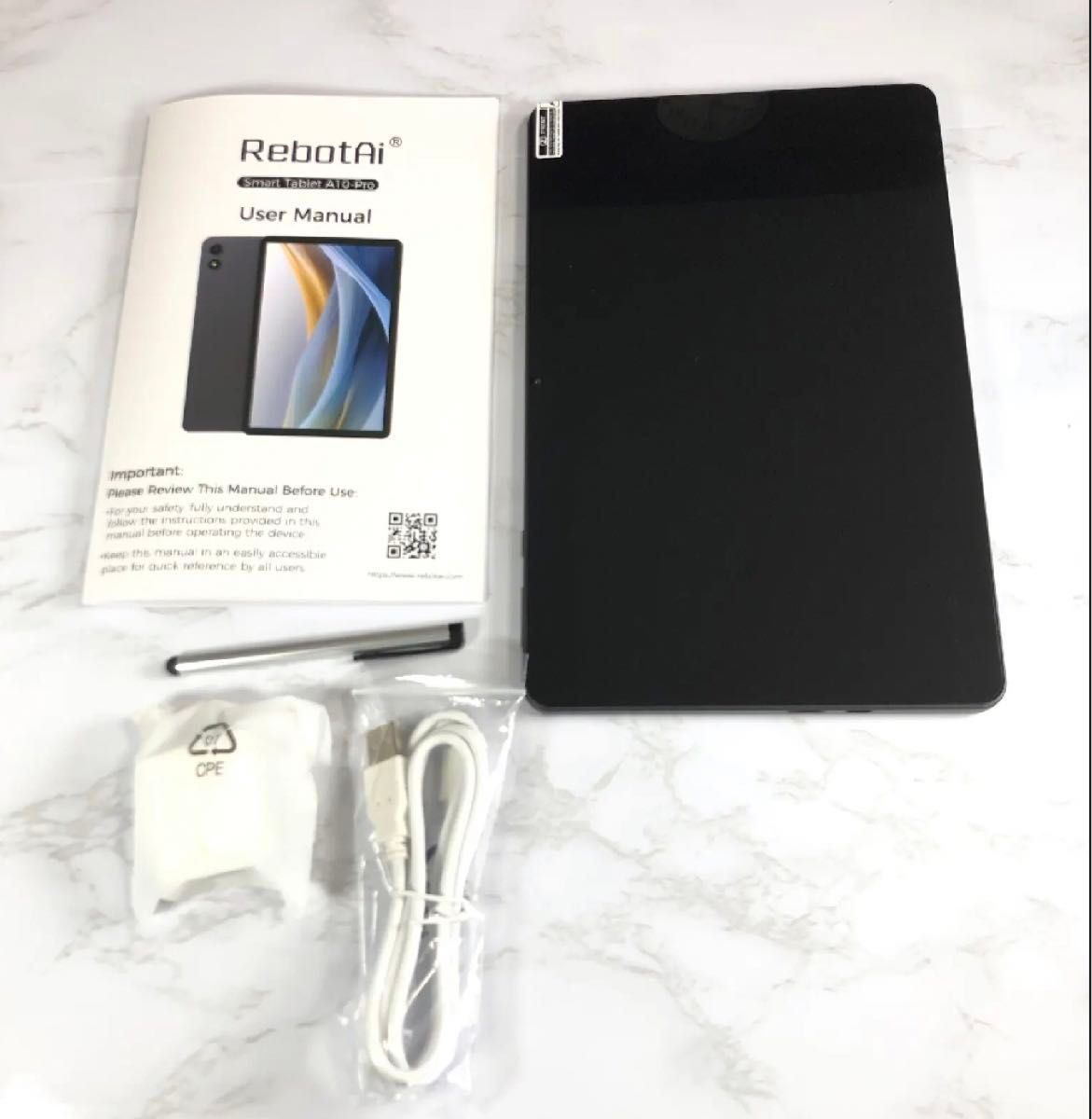 新品 Android15 大画面 タブレット 10インチ 軽量 タッチペン付き 画面