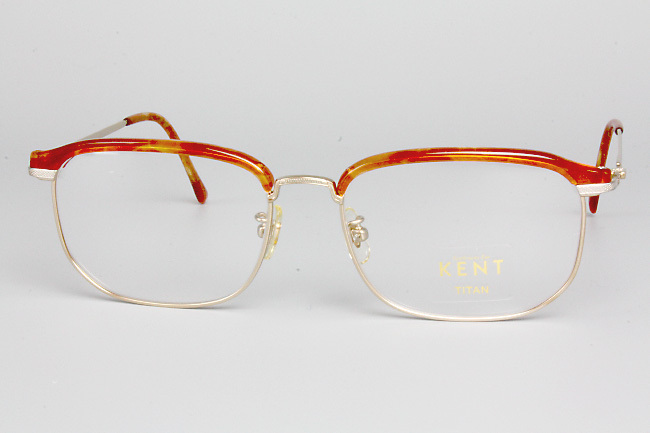 【新品・未使用】KENT Gentleman's Eyes TITAN フルリム マットゴールド/ブラウンデミ RE/BR(342) 8526 56□17 145 MADE IN JAPAN _画像2