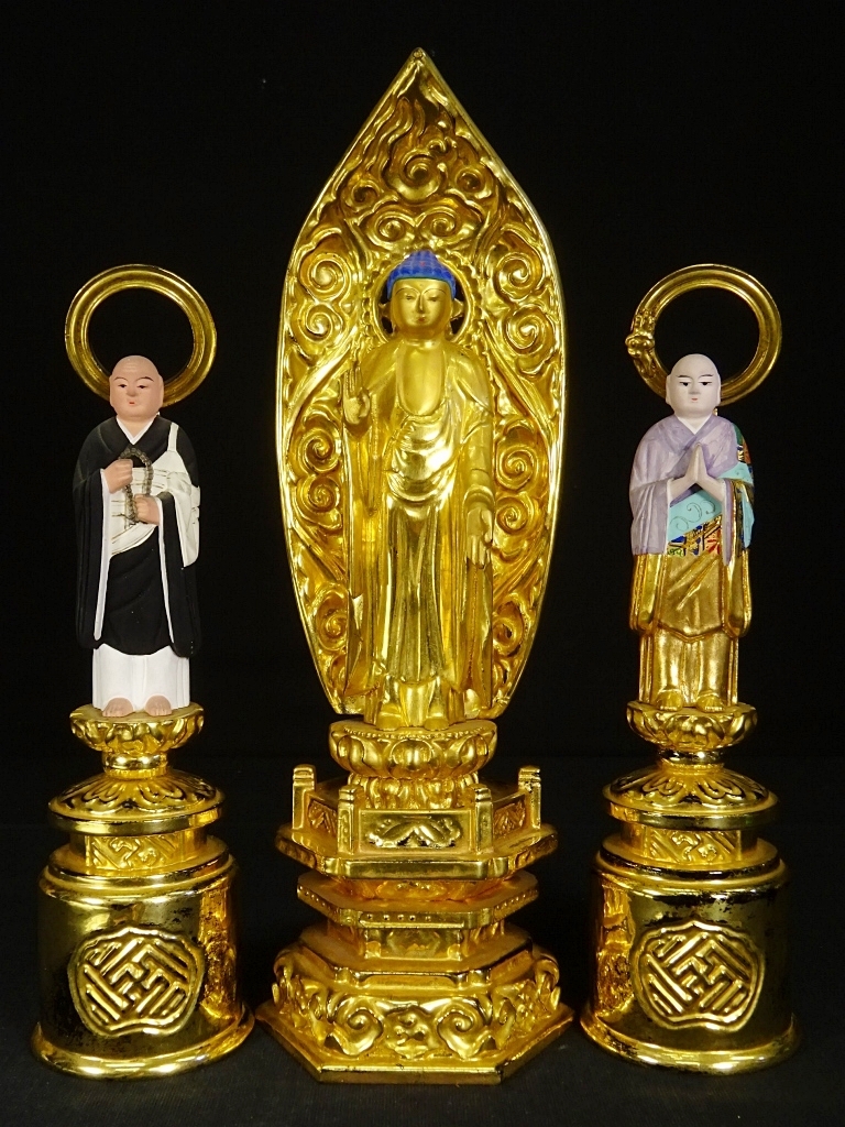 定番大得価 ヤフオク! - M124 細密彫刻 木彫 善導大師・法然上人