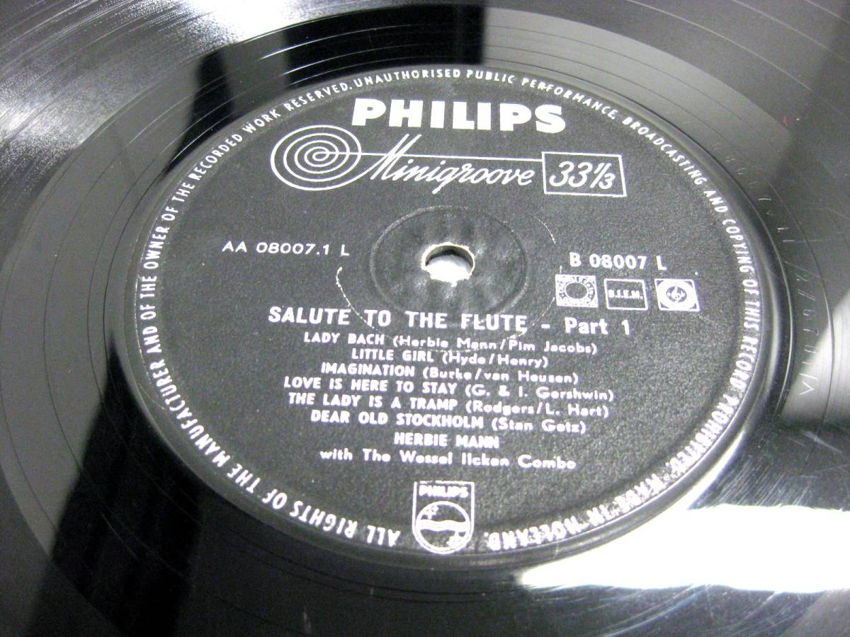 蘭 Philipsオリジナル　★　Herbie Mann Salute To The Flute_画像5
