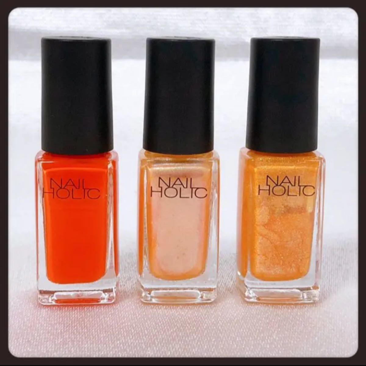 NAIL HOLIC　ネイルホリック ネイルカラー　マニキュア　フローズンシュガー OR202　OR206　OR260　オレンジ