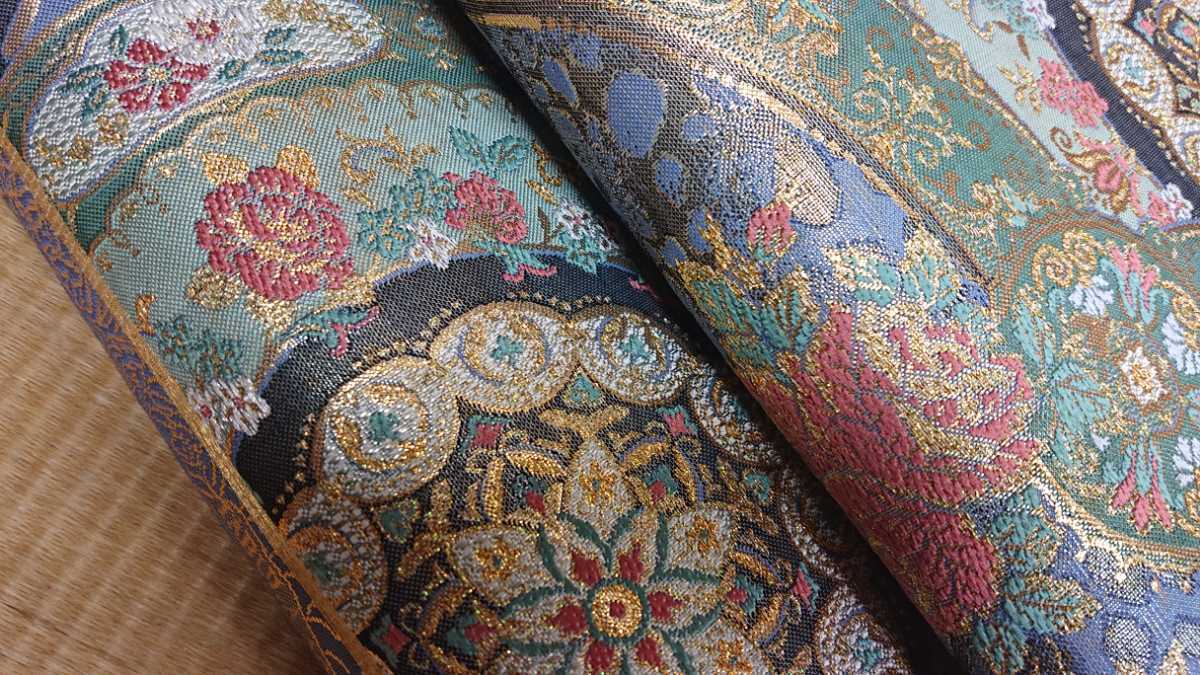 11-34 未使用品 美品 高級袋帯 リバーシブル 人気帯