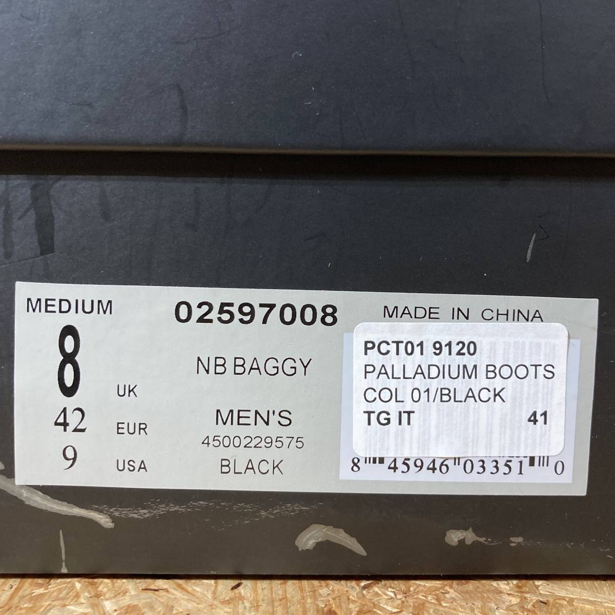 PALLADIUM NEIL BARRETT レースアップ ハイカット ブーツ US9 42 レザー コラボ 別注 限定 パラディウム ニール バレット