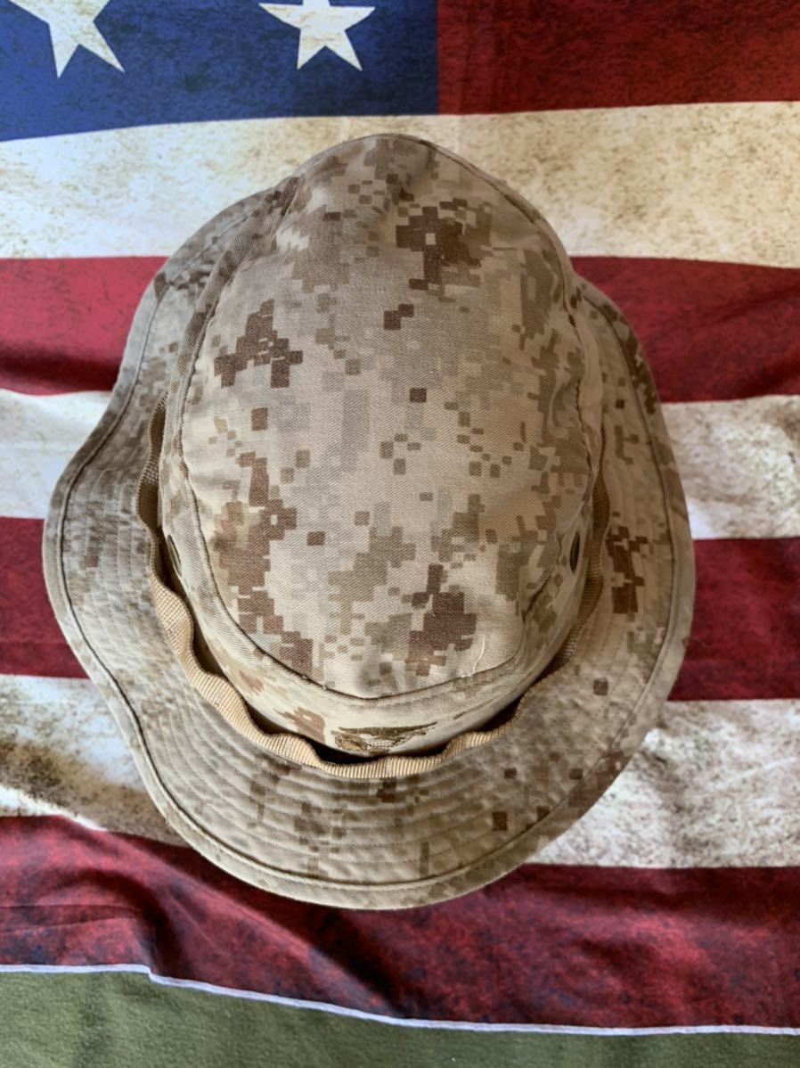  the US armed forces sea .. the truth thing discharge goods b- knee hat desert size L LARGE USMC MARINES airsoft outdoor hat camp camouflage millimeter can T