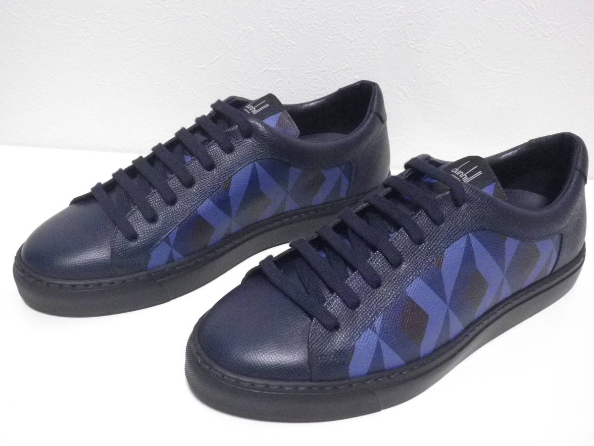 *dunhill/ Dunhill * made in Italy kado gun engine Turn print leather sneakers [42(27cm)]6.9 ten thousand 