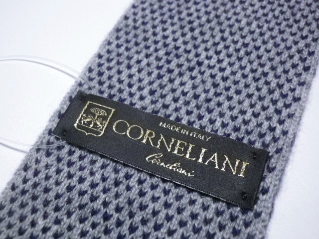 ◆CORNELIANI/コルネリアーニ◆伊製 ハンドメイド カシミヤニットナロータイ ネクタイ/2.8万_画像3