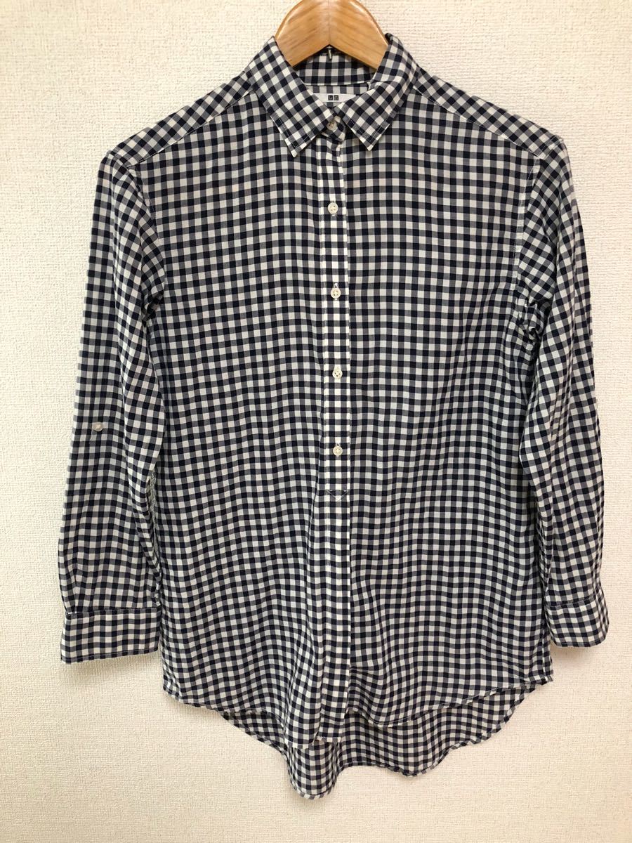 UNIQLO ギンガムチェックブラウス ユニクロ