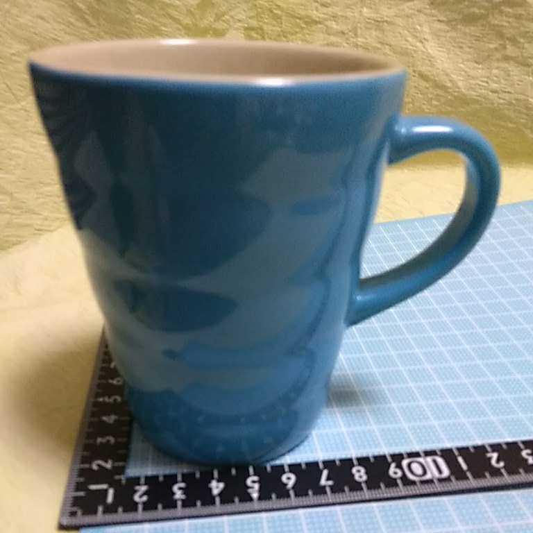 中古品　ViV(ヴィヴ)　マグカップ　空色 横波　口径約8.0cm 高さ約10.0cm　送料510円_画像7