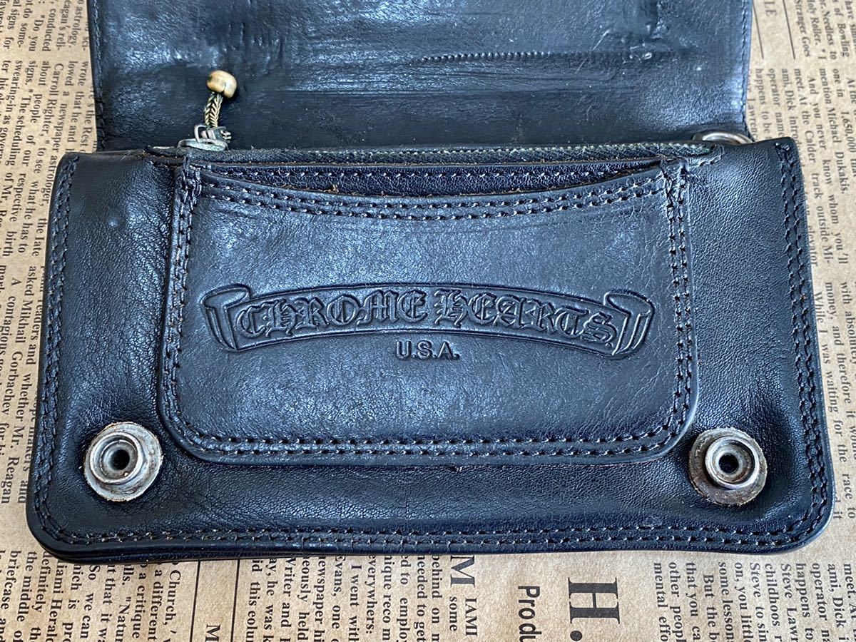 定価¥163 900】美品 クロムハーツ CHROME HEARTS 財布 1ジップ 定価¥163 900】美品 クロムハーツ CHROME HEARTS 財布 1ジップ