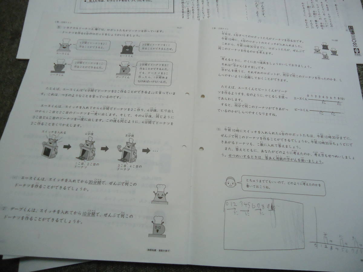バーゲンで 日能研2年 全国テスト 学ぶチカラテ テスト前にやって