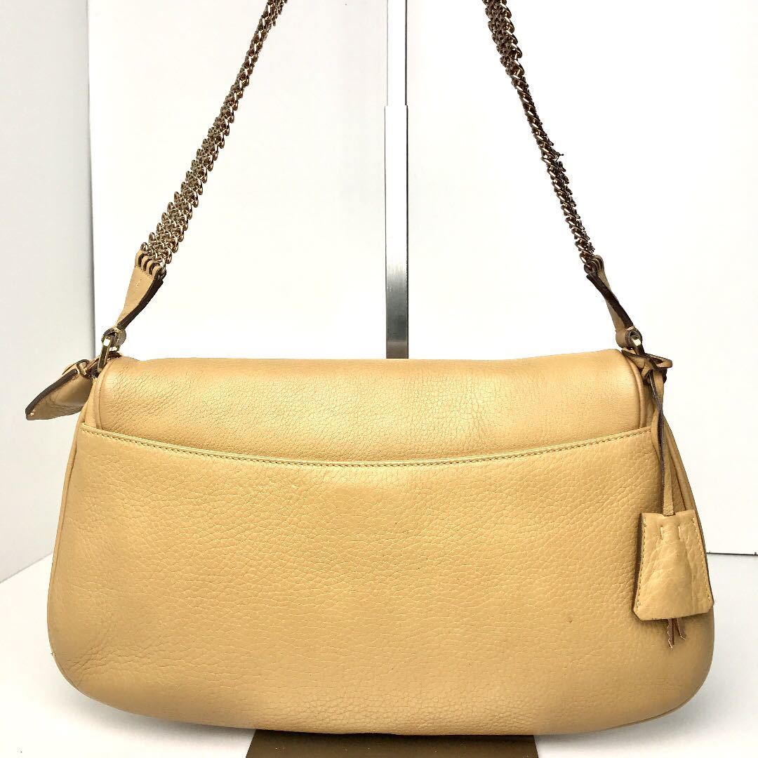 PRADA】【プラダ】 チェーンショルダーバッグ レザー ピンク BT995X