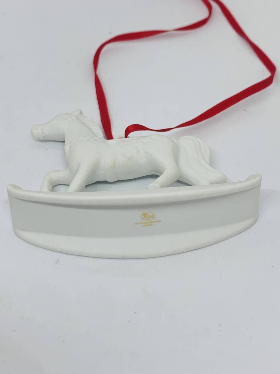 美品★HUTSCHEN REUTHER フッチェンロイター クリスマスオーナメント ツリー飾り 木馬 WEIHNACHTS BAUMSCHMUCK CROCKING HORSE_画像7