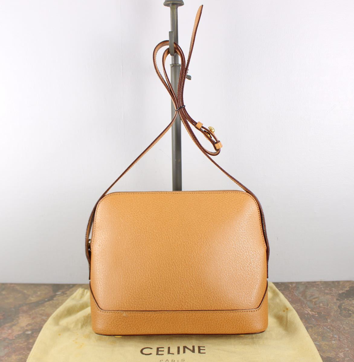 OLD CELINE LEATHER SHOULDER BAG MADE IN ITALY/オールドセリーヌレザーショルダーバッグ