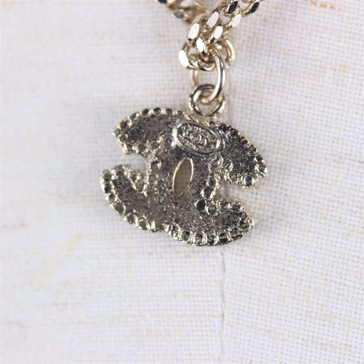 CHANEL 06? COCO MARC CLEAR STONE NECKRACE MADE IN FRANCE/シャネル