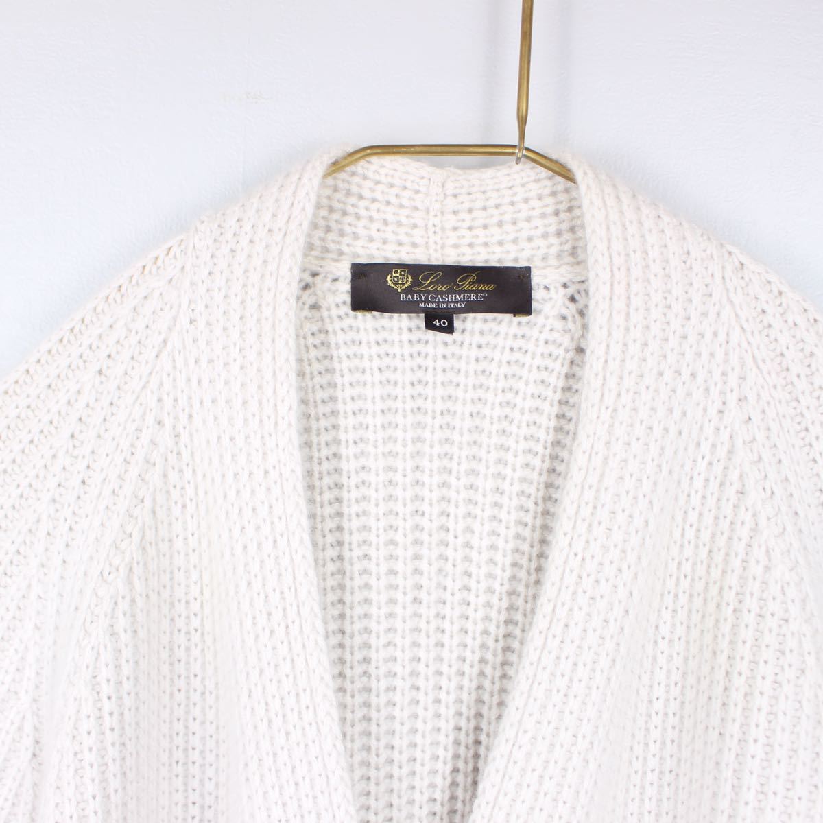 LORO PIANA CASHMERE100% CARDIGAN MADE IN ITALY/ロロピアーナ