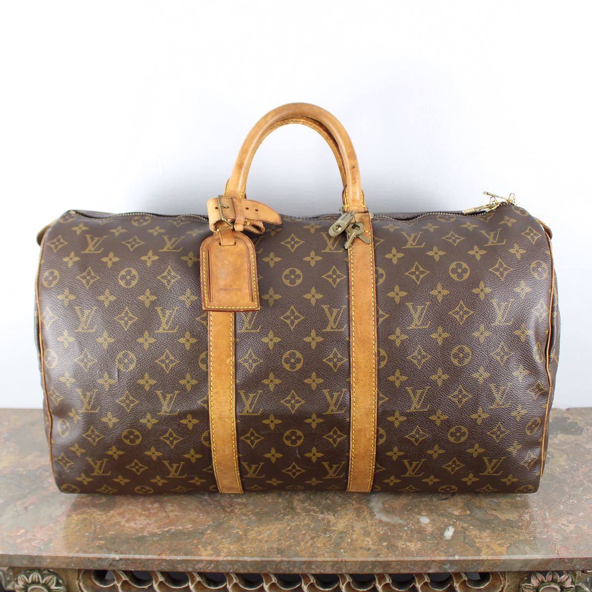 LOUIS VUITTON M41426 MB1900 MONOGRAM PATTERNED BOSTON BAG MADE IN