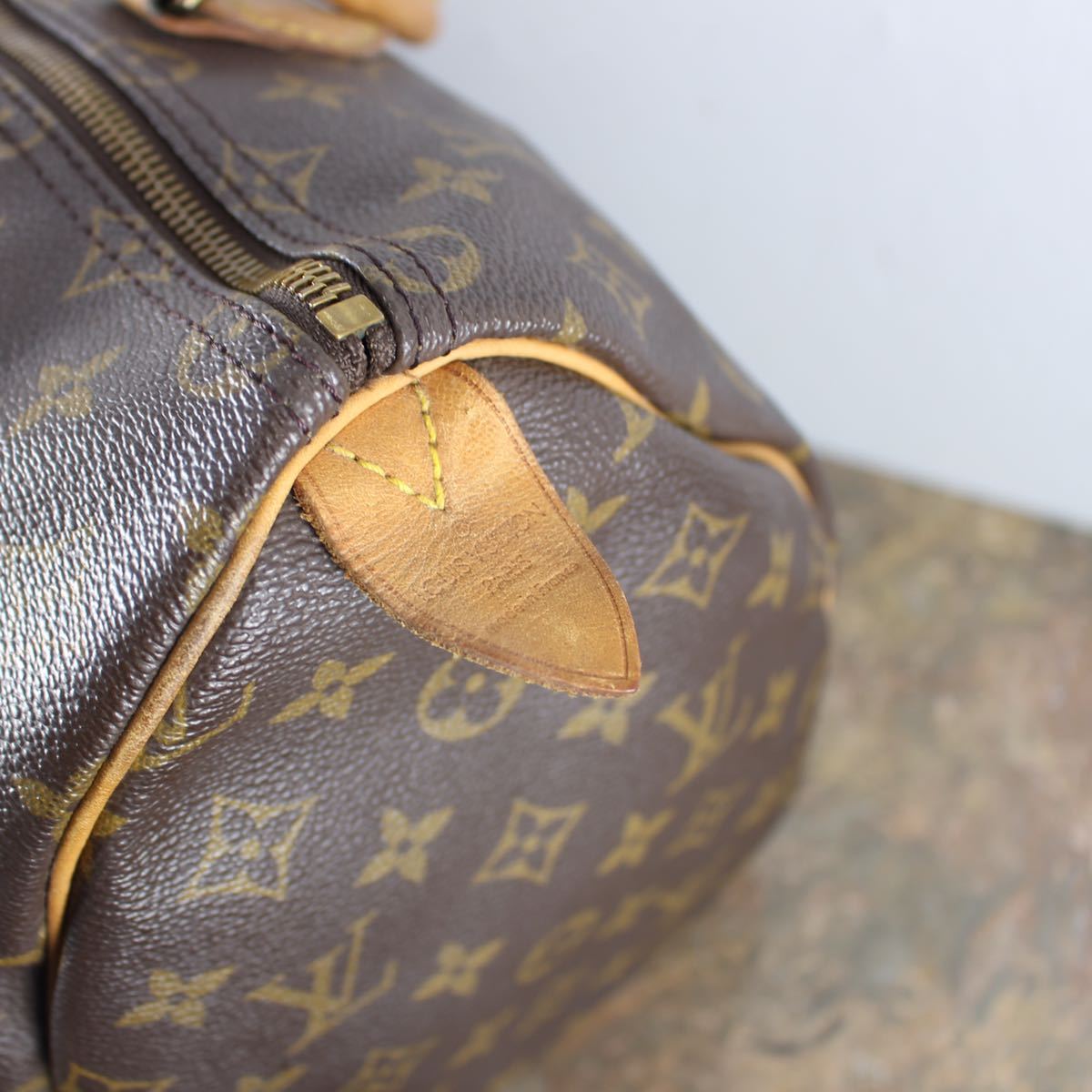 LOUIS VUITTON M41524 MB0991 SPEEDY MONOGRAM PATTERNED BOSTON BAG ルイヴィトンスピーディ35モノグラム柄ボストンバッグ_画像7