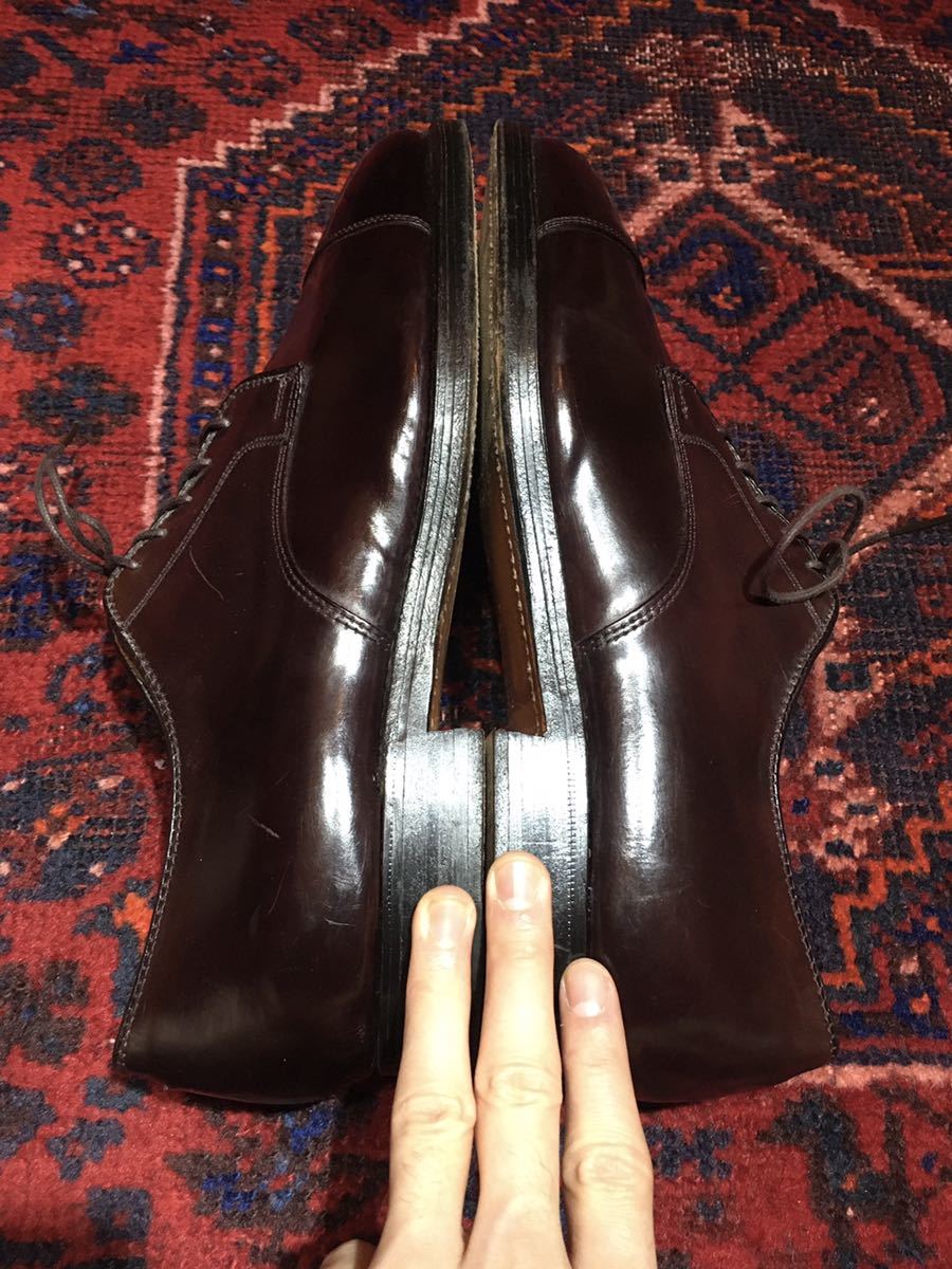 ALDEN 06608 CORDOVAN LEATHER STRAGHT TIP SHOES MADE IN USA