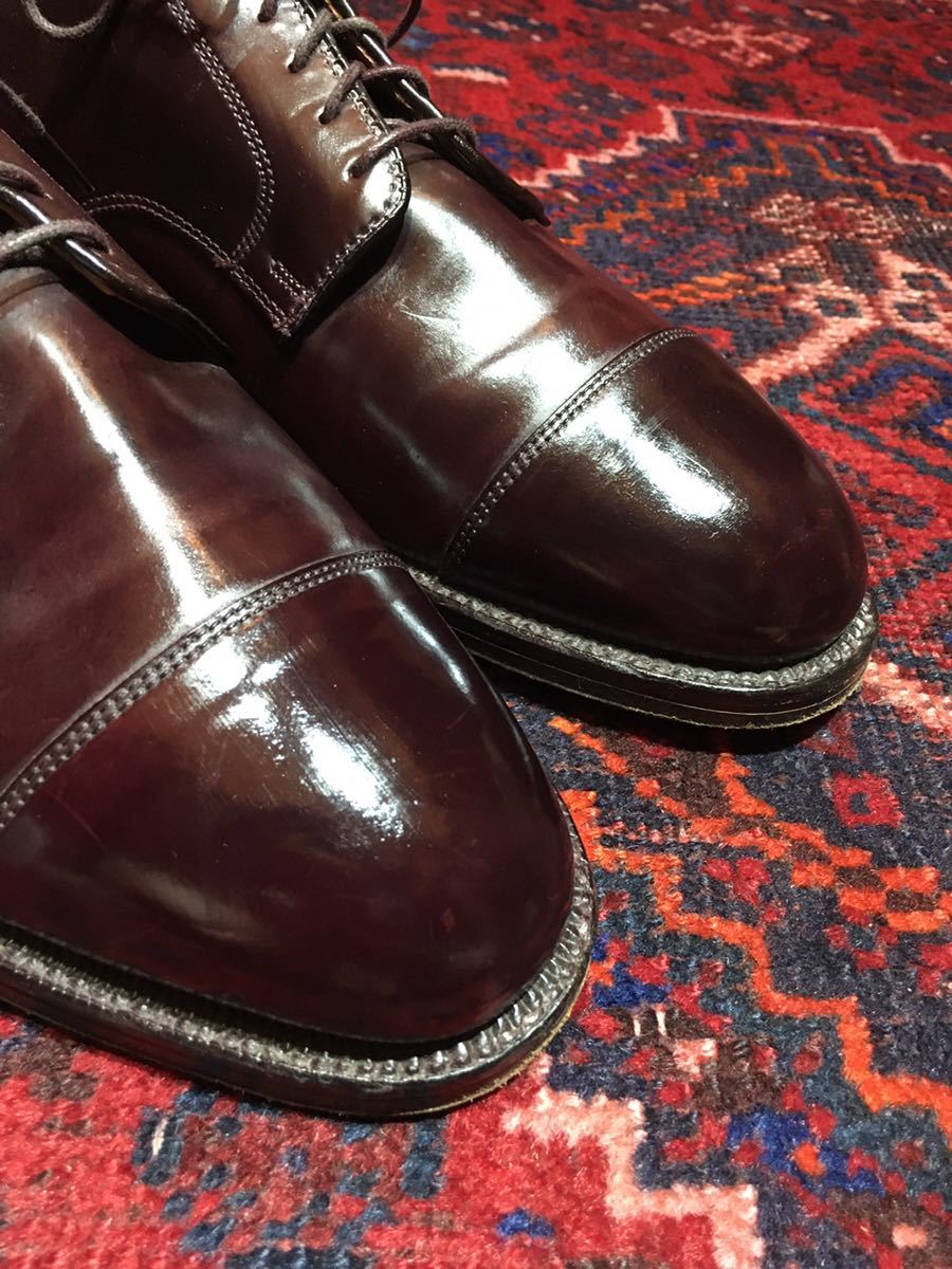 ALDEN 06608 CORDOVAN LEATHER STRAGHT TIP SHOES MADE IN USA/オールデンコードバンレザーストレートチップシューズ 10 1/2 D_画像2