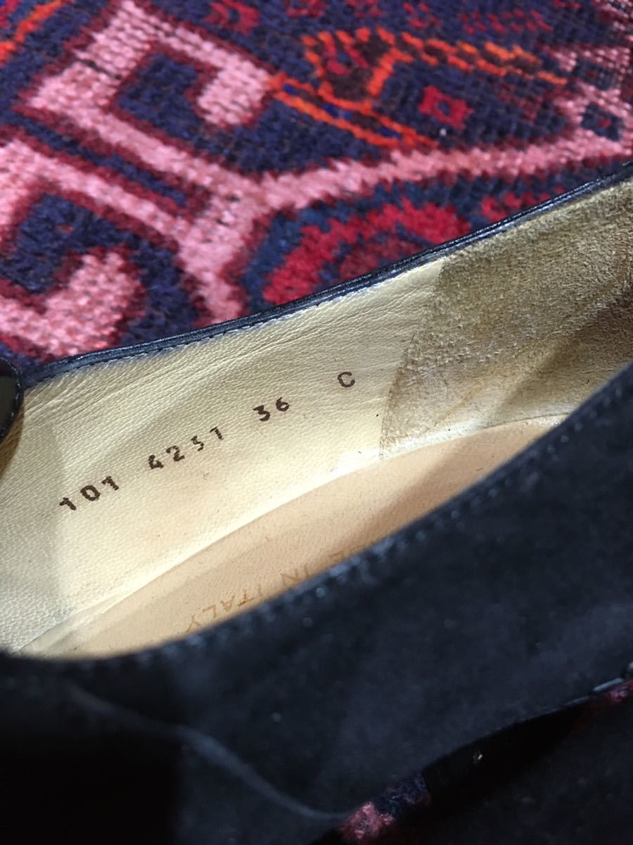 GUCCI LEATHER HORSE BIT HEEL PUMPS MADE IN ITALY/グッチレザー