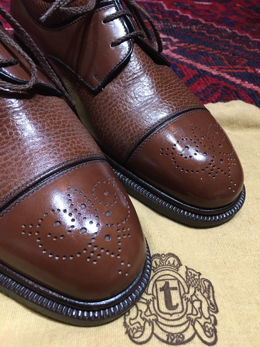 a testoni LEATHER BLOGUE SHOES MADE IN ITALY/テストーニレザー