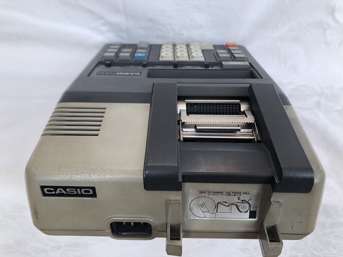 M 中古 通電・一部動作確認済 CASIO カシオ R-210 プリンター付計算機 電卓 電気計算機 電光表示 昭和レトロ アンティーク ビンテージ 当時