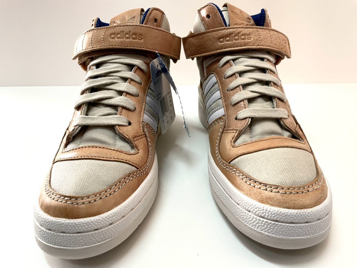 デッド 新品 希少 10年 adidas ORIGINALS FORUM MID RS アディダス オリジナルス フォーラム 天然革 US 8 JP 26 レアカラー_画像4