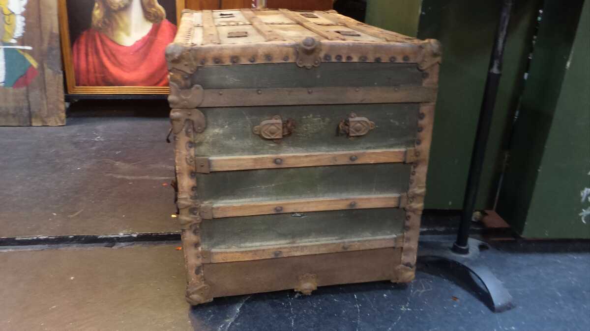  american miscellaneous goods car Be garage style Vintage big size trunk Treasure Box 