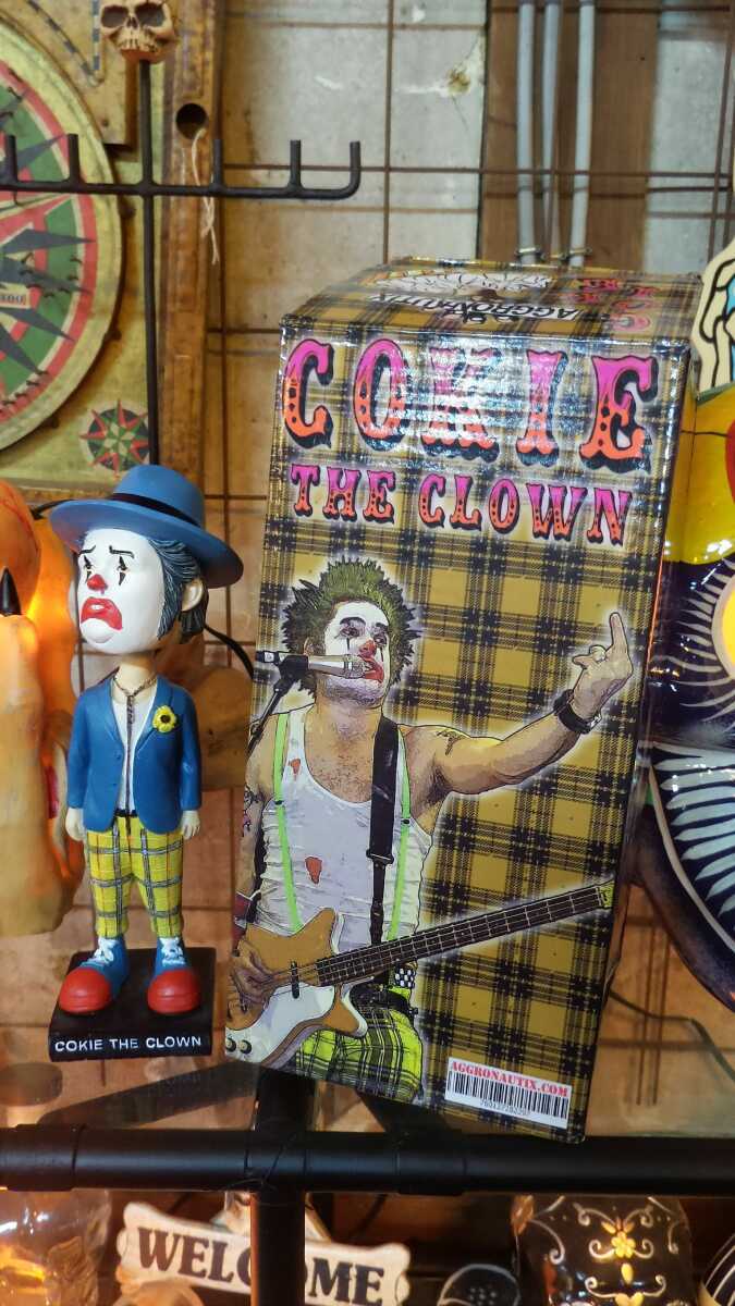 アメリカン雑貨パンクロックスタイルNOFXファットマイクcookie the clownボビングヘッド首振り人形_画像1