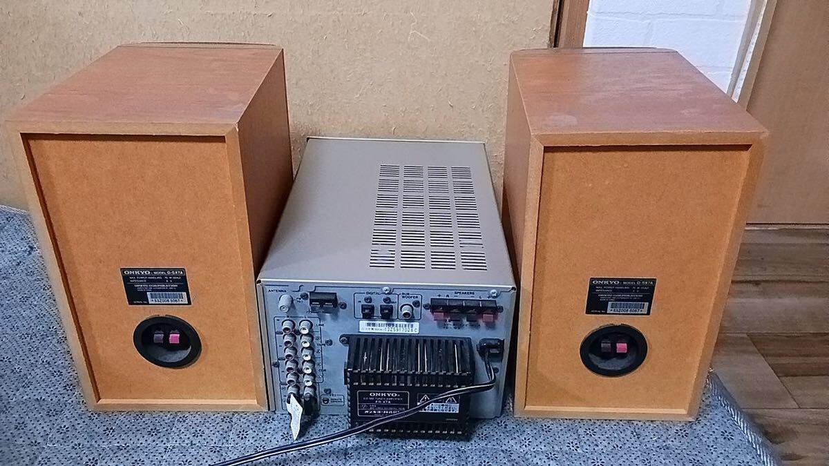 ジャンク品　ONKYO オンキョー ミニコンポ　FR-X7A/D-SX7A _画像7