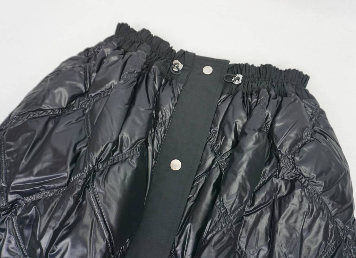 モンクレール ジーニアス ダウンスカート 定価115500円 M ブラック ダウン スカート GONNA 40 MONCLER_画像2