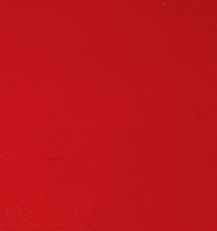R-006-f番 銀通し 正絹縮緬地端切れ（はぎれ・ハギレ） 37.8センチ×50センチ 赤色 地模様なし_画像1
