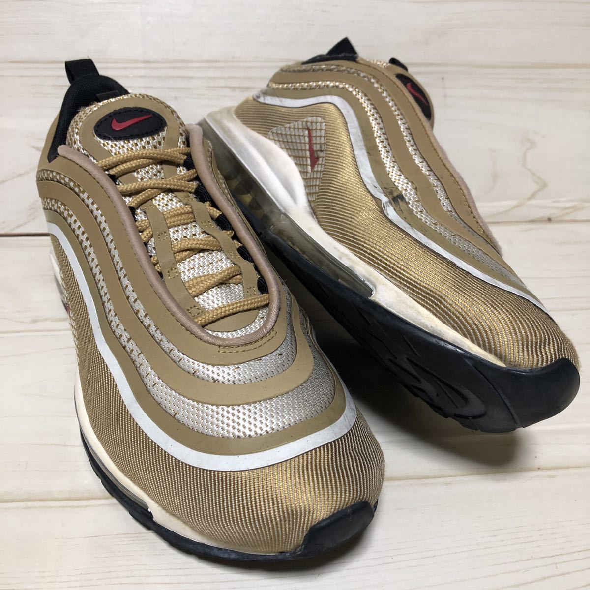 NIKE AIR MAX 97 ナイキ エアマックス 97 Ultra 17 918356 700 ゴールド US9 / 27cm_画像2