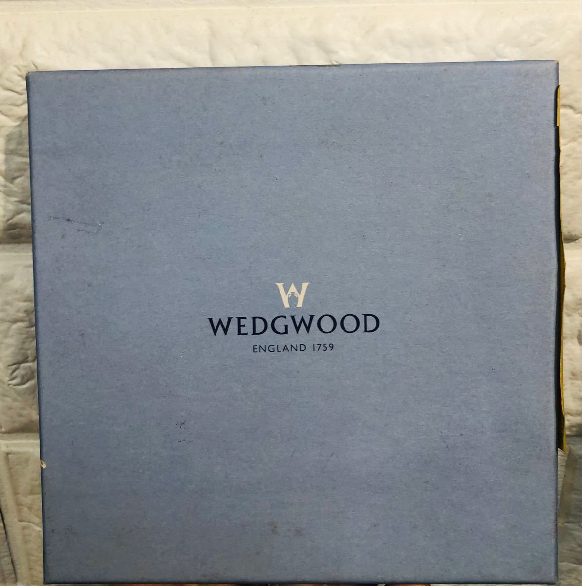 [新品] WEDGWOOD ウェッジウッド ジャスパー ミニプレート 飾り皿 小皿 ライトブルー×ホワイト