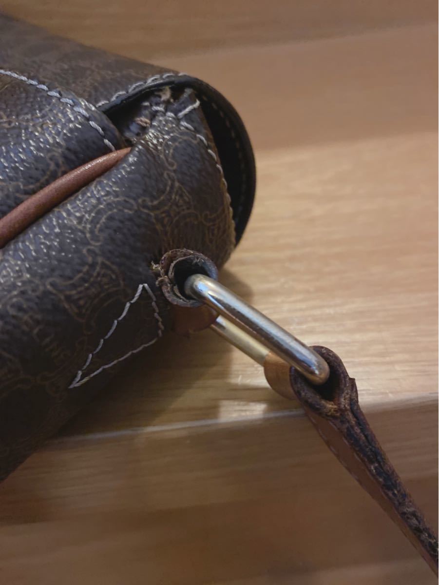 CELINE セリーヌ マカダム ヴィンテージショルダーバッグ