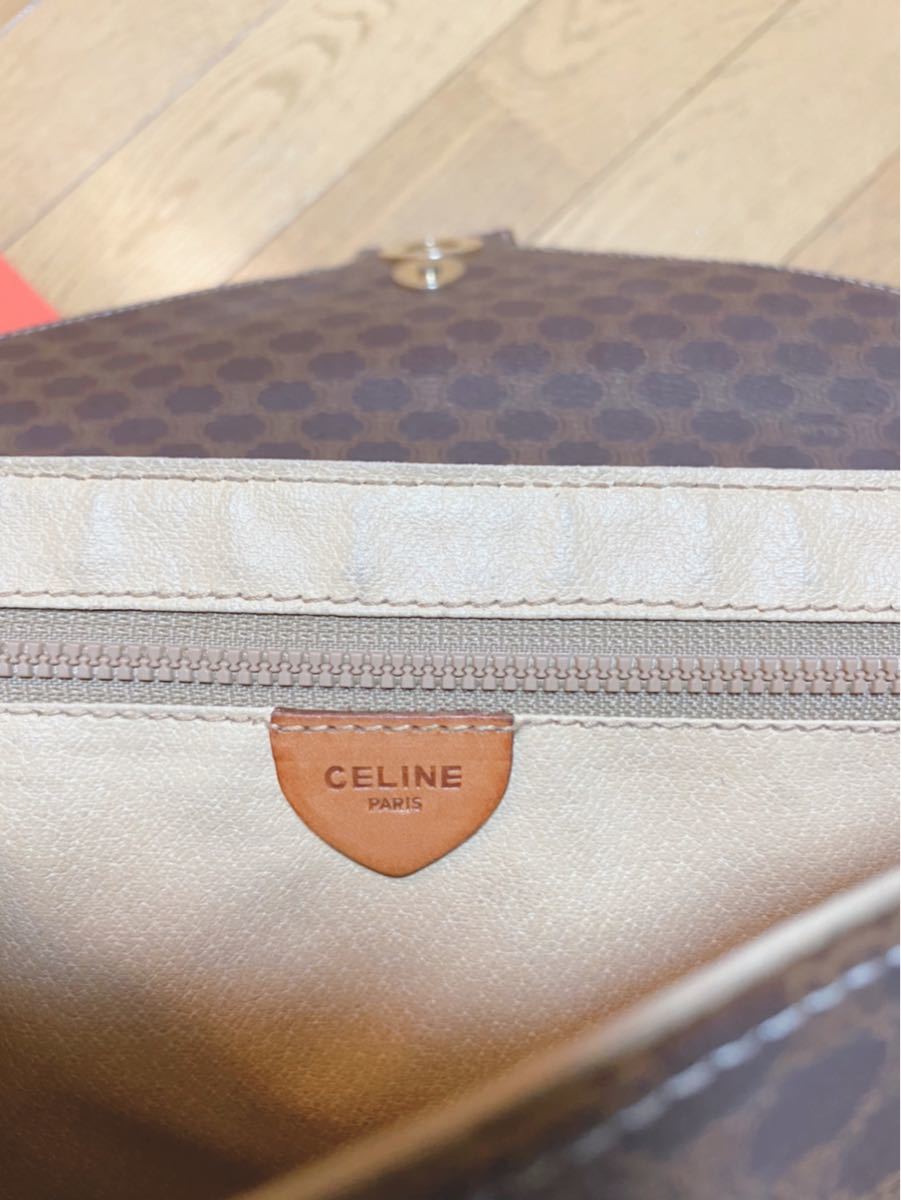 CELINE セリーヌ マカダム ヴィンテージショルダーバッグ
