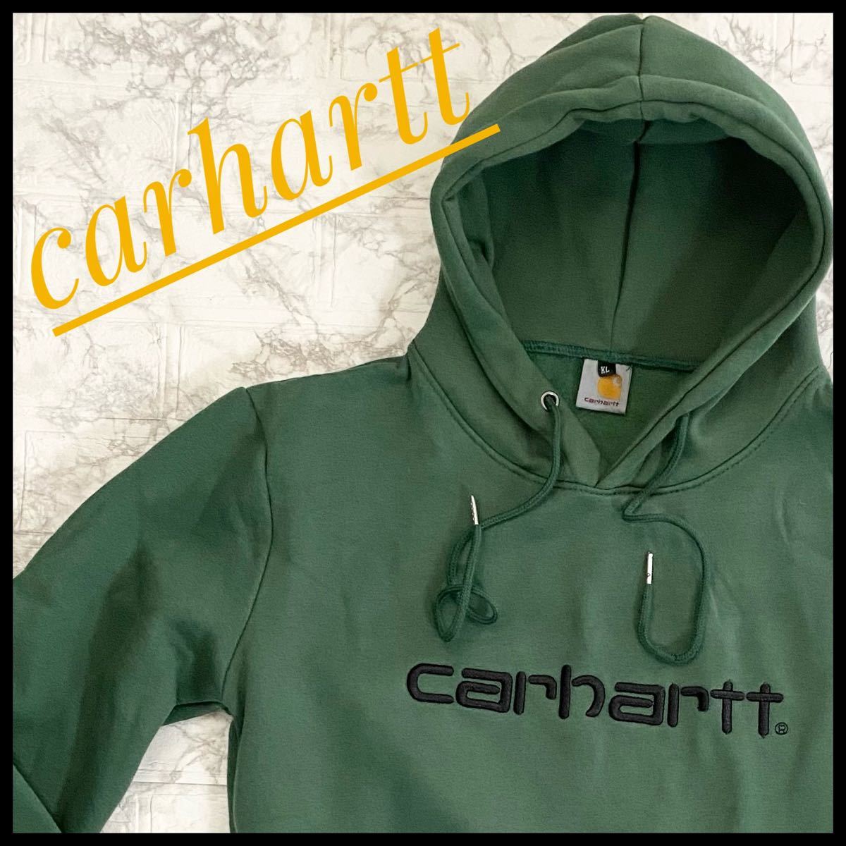 carhartt カーハット　緑パーカー ダックパーカー